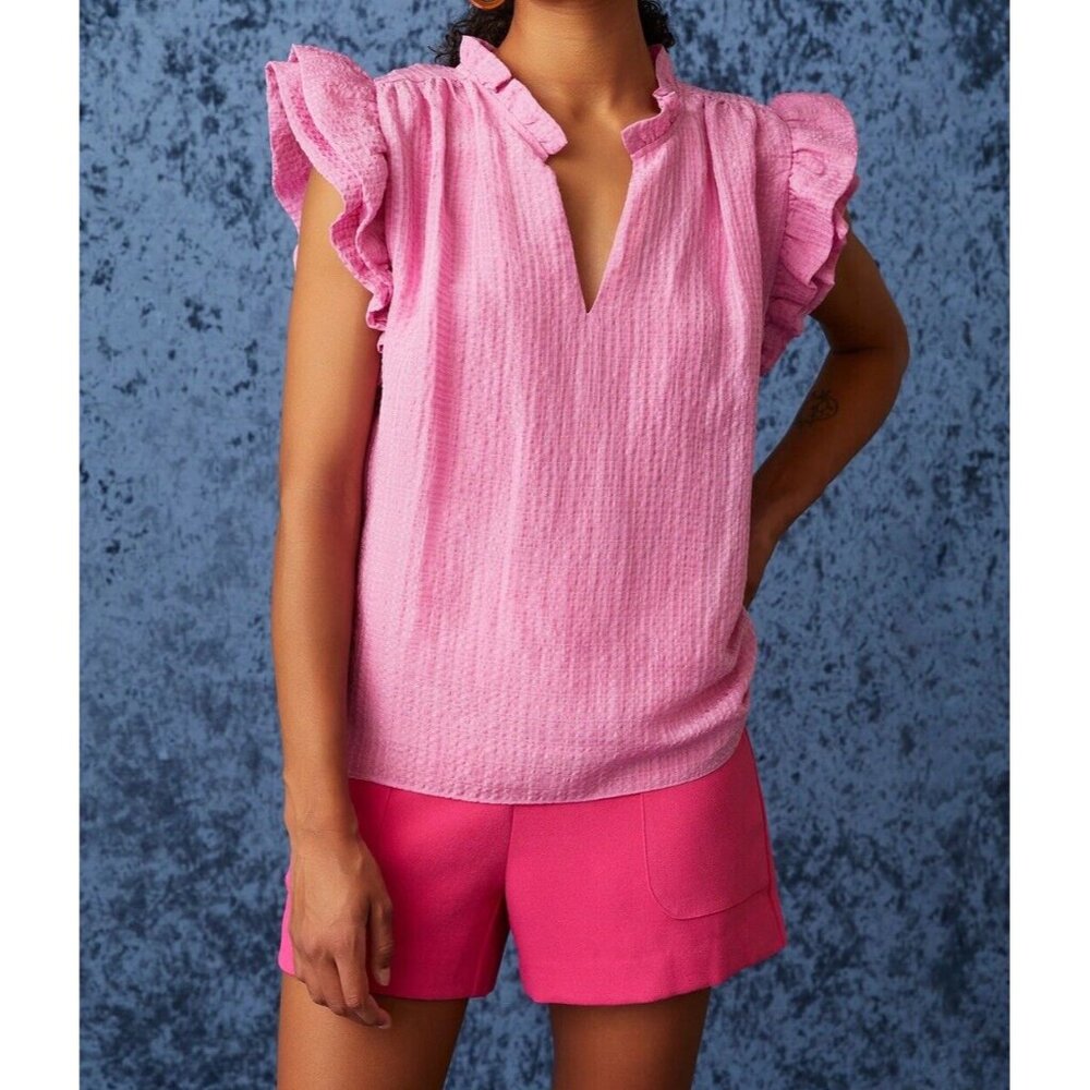 MARIE Oliver Merritt Top Blouse Women Azalea Size XL - Picture 3 of 9
